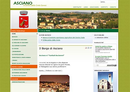 Asciano il Centro delle Crete Senesi